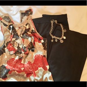 Express Editor Dark Brown Pants, 10L